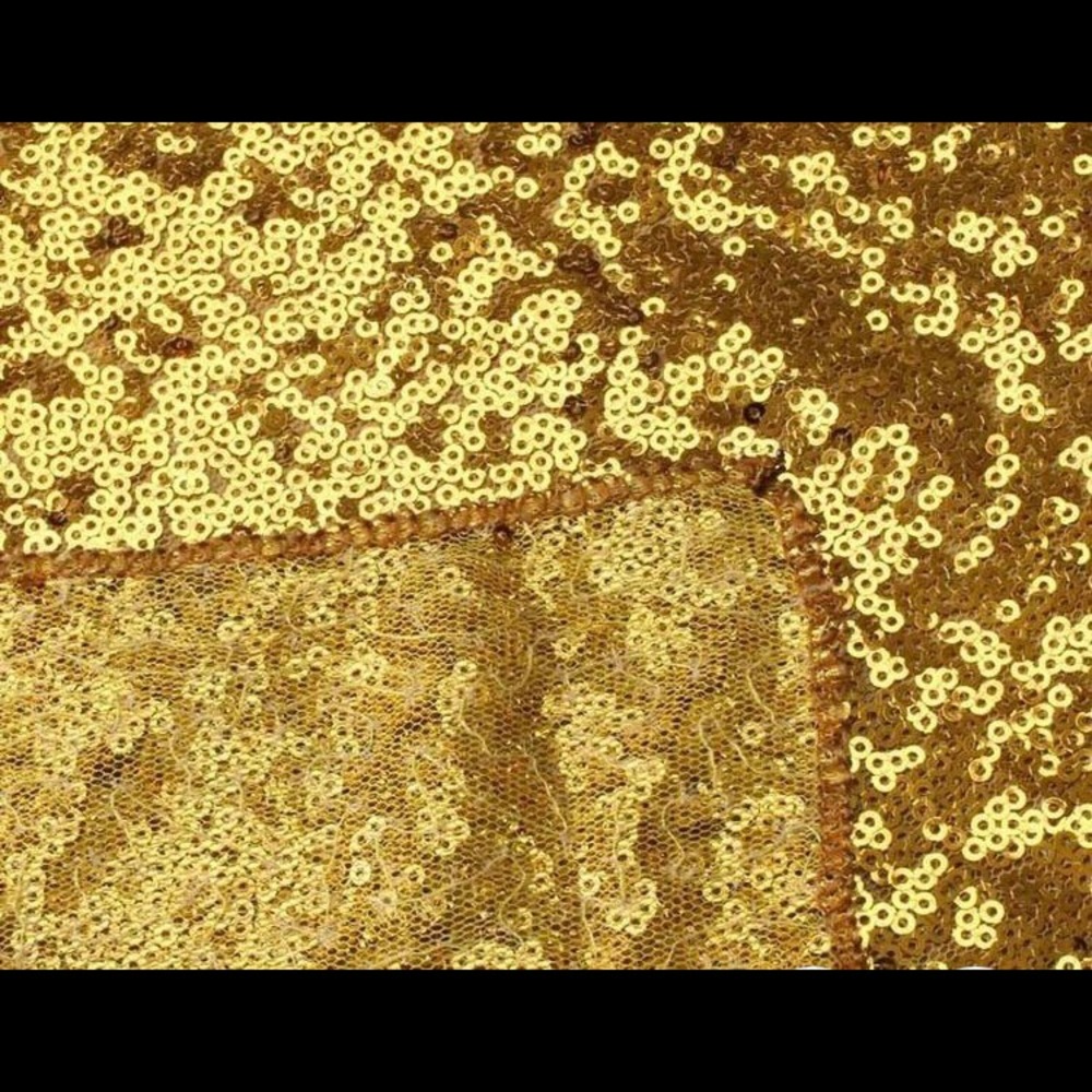 Gold sequin tablecloth party decorations rectangle